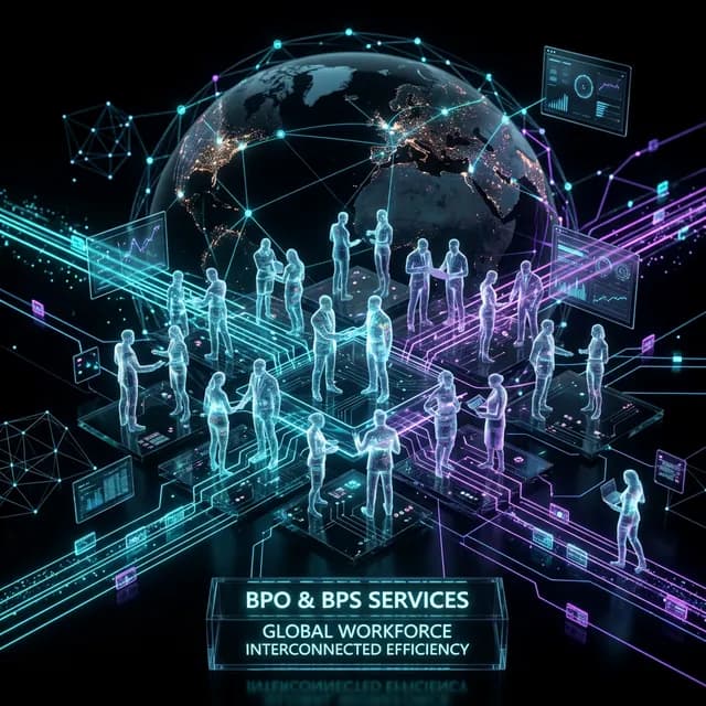 BPO / BPS Services concept visual