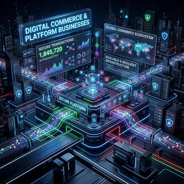 Digital Commerce & Platform Businesses concept visual